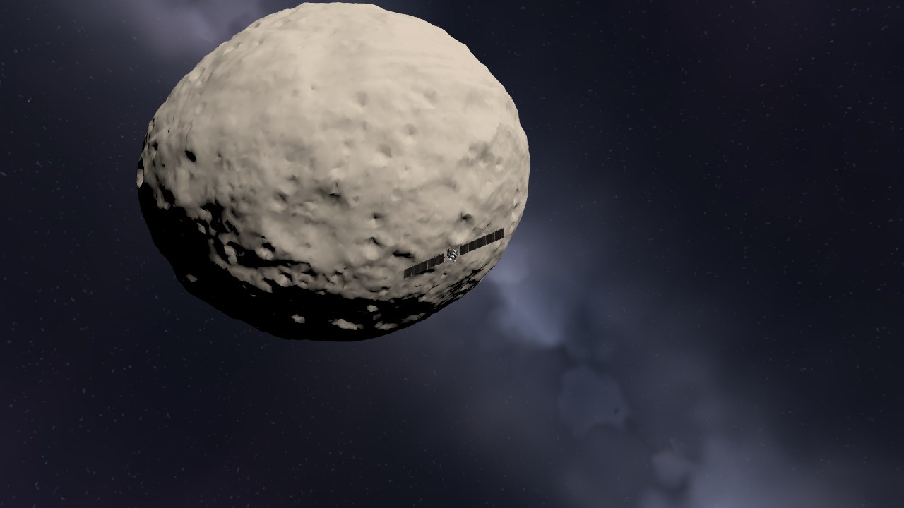 Preview of the Dawn Orbit of Vesta scenario