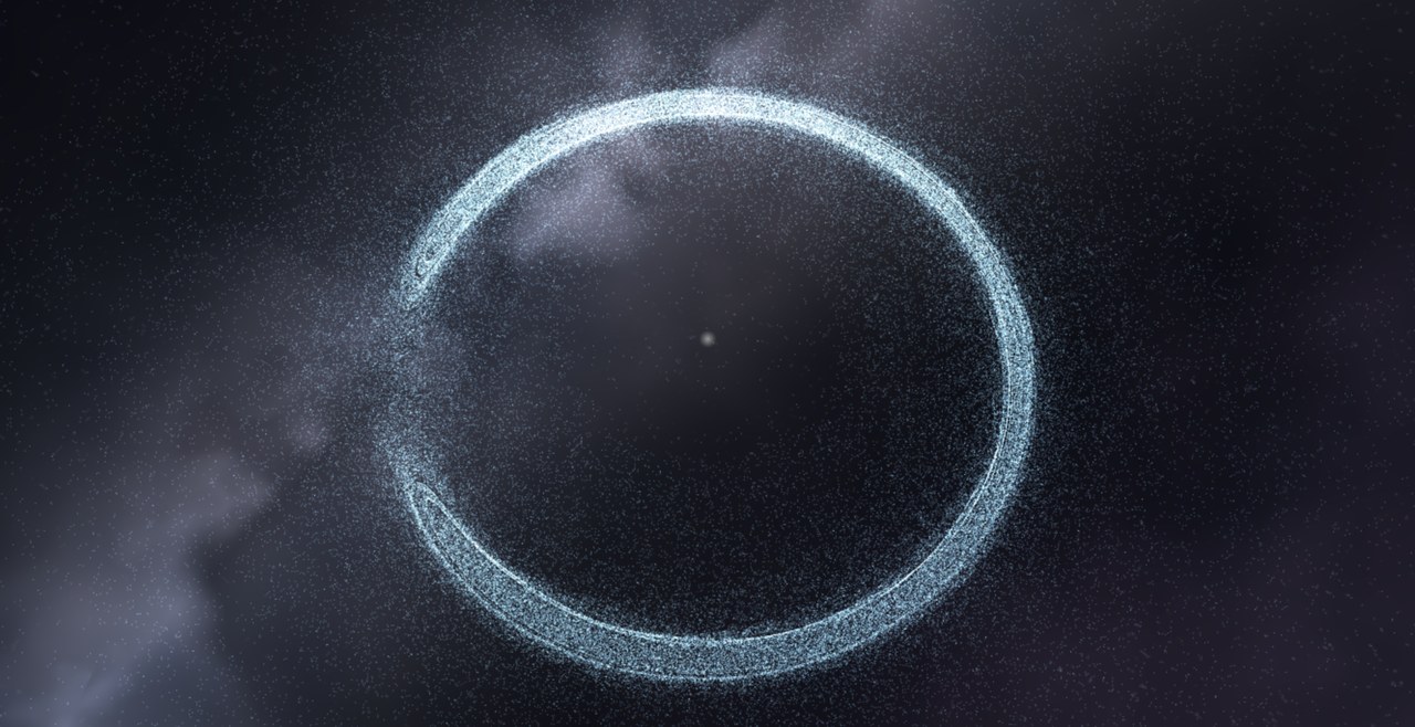 Preview of the Giant Planet in a Debris Ring scenario