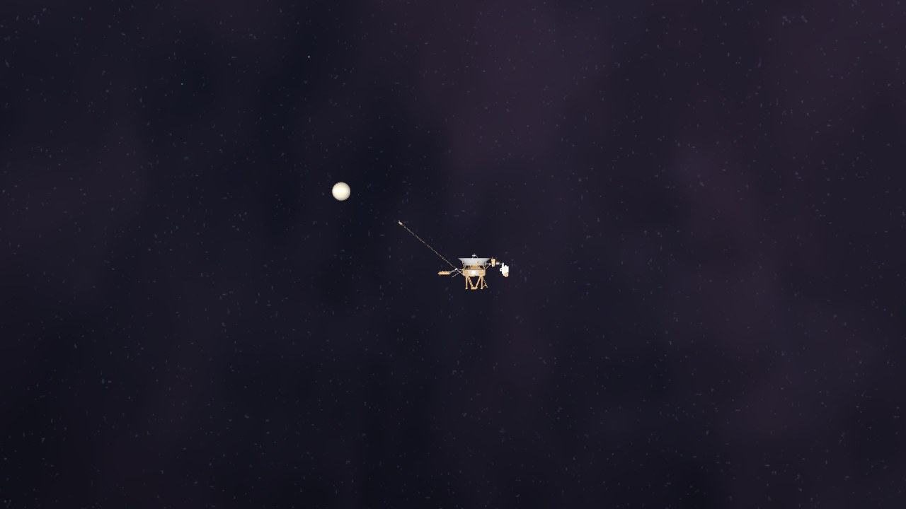 Preview of the Voyager 1 Flyby of Saturn, 12 November 1980 scenario